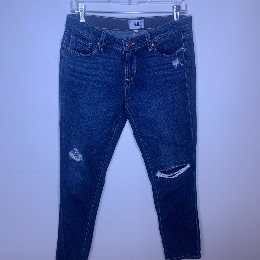 PAIGE Jimmy Jimmy Skinny Elia Destructed Jeans - Picture 2 of 16